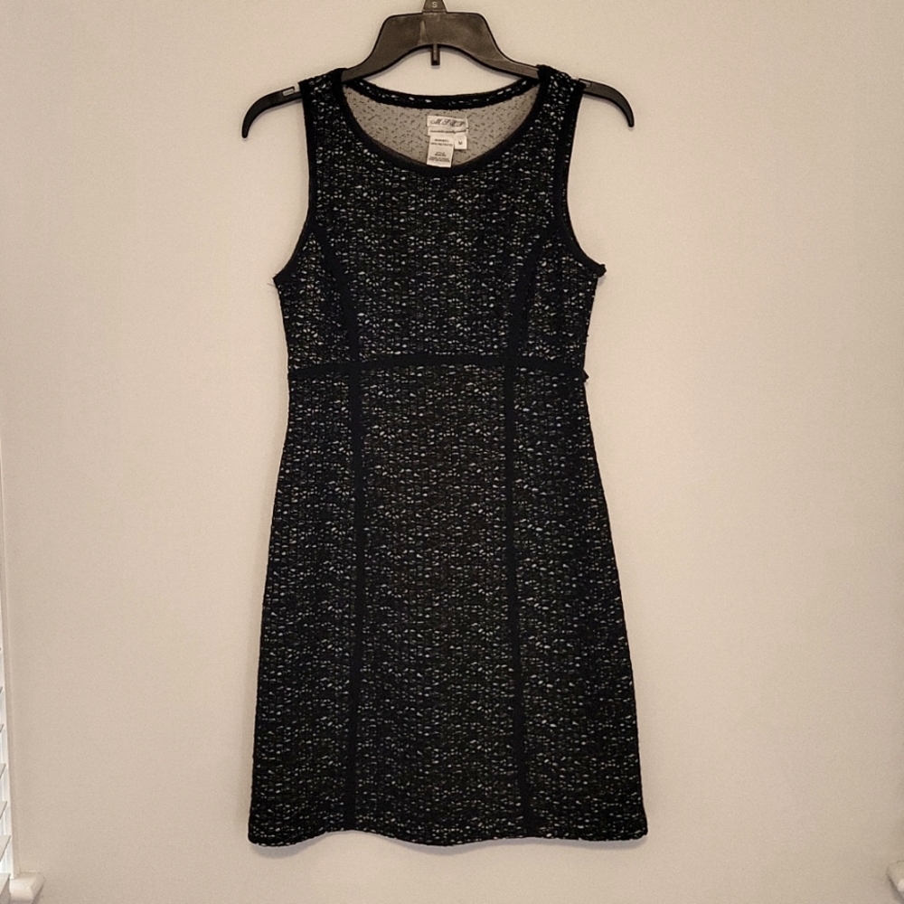 M.S.S.P. MAX STUDIO Midi Black Lace Dress Size M